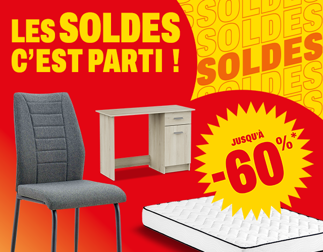 Les soldes c'est parti ! Jusqu'à -60%