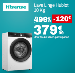 Lave Linge Hublot 10 Kg HISENSE 