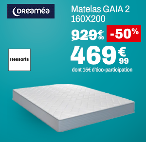 Matelas GAIA 2 160X200 DREAMEA