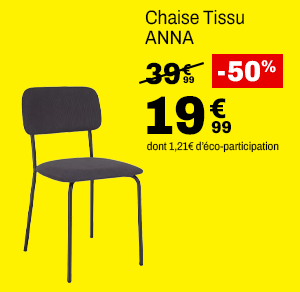 Chaise Tissu ANNA