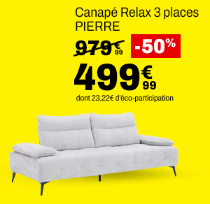 Canapé Relax 3 places PIERRE